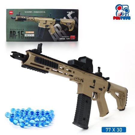 سلاح رشاش طلقات جل كهربائية نمط AR-15/F4 Carbine Edition صحراوي