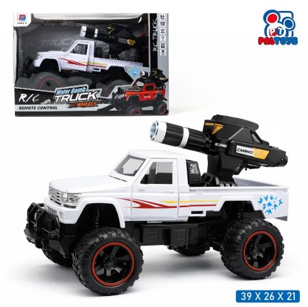 سيارة ريموت أوف رود 4×4 طلقات جل + إضاءة (مقياس 1:12)