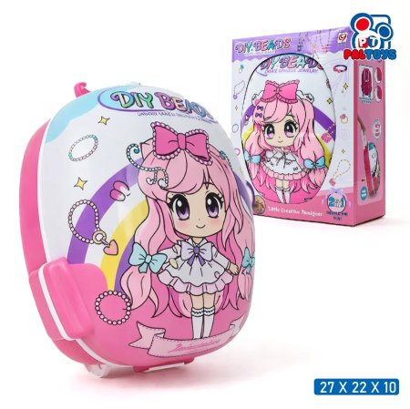 حقيبة خرز وإكسسوارات DIY للأطفال (صناعة عقد وأساور)