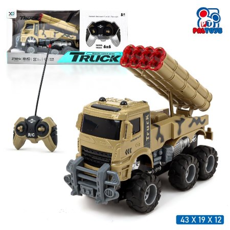 شاحنة ريموت عسكرية مع قاذف (شكل عسكري) تحكم عن بعد