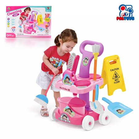 لعبة عربة التنظيف للأطفال – Cleaning Cart Play Set