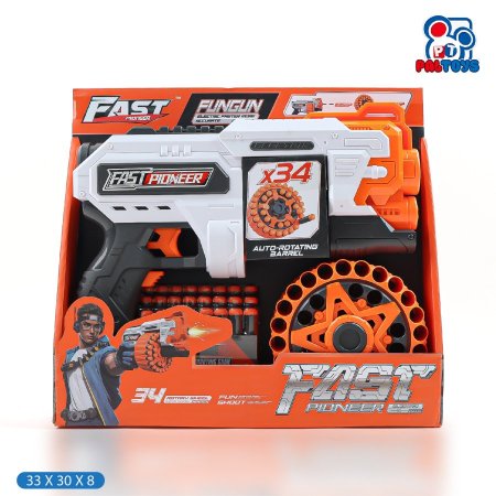 سلاح نيرف (Nerf Style) مخزن أسطواني عالي السعة