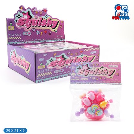 ستاند سكوشي 1/16 – كف قطة ملون مع مفاجآت