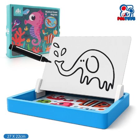 لعبة تعليمية مغناطيس - حروف ارقام اشكال