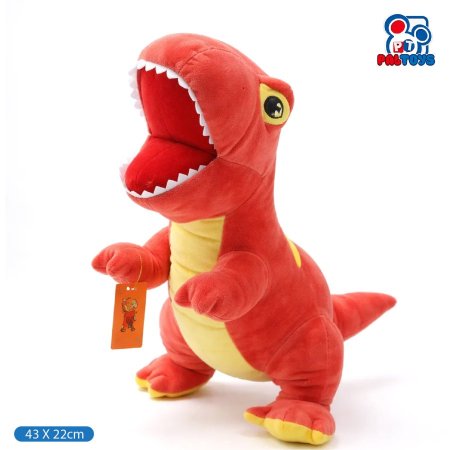 ديناصور قطني فرو ناعم كبير – ملمس مخملي مريح