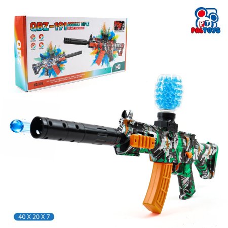 رشاش جل كهربائي M416 – خزان علوي + كاتم طويل