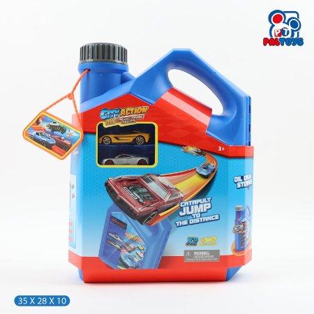 حلبة سباق سيارات - شكل جالون زيت سيارات