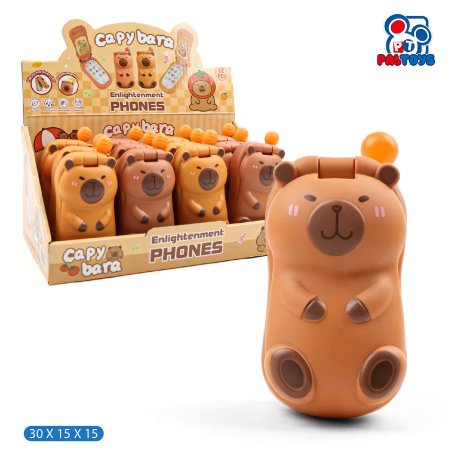 هاتف لعبة قابل للطي مع موسيقى وإضاءة بيكابارا