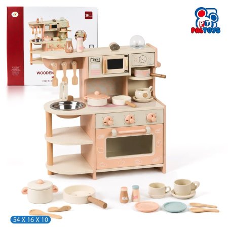 Wooden Kitchen Toy مطبخ أطفال خشب – حجم كبير