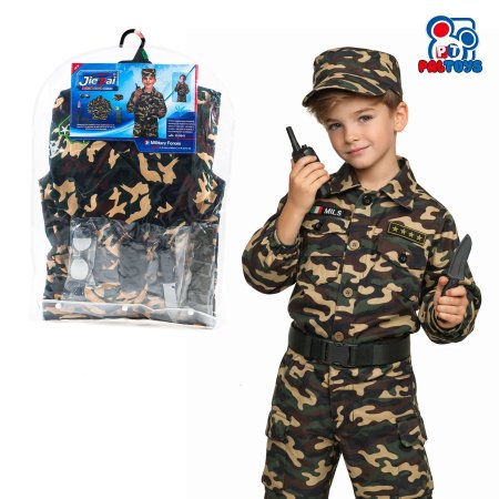 لباس تنكري جندي أطفال – زي عسكري كامل