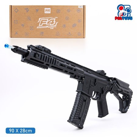 بندقية جل مائي AR-15 F4 كهربائية اسود عظم متقل