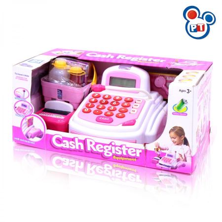 مجموعة ألعاب ماكينة تسجيل النقدية كاشير من Cash Register