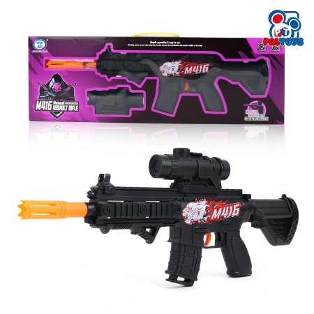 بندقية M416 بلاستيكية للأطفال - تمشيط يدوي