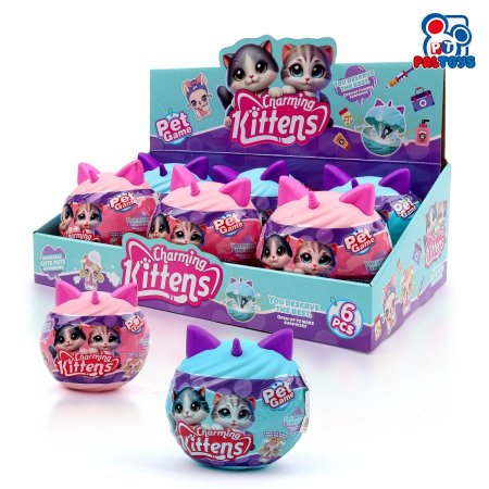 ستاند بيضة مفاجئات كيتي 1/6 Kittens