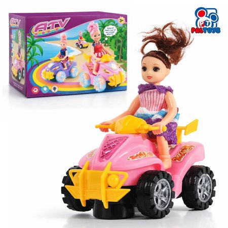 موتور مع دمية بناتي